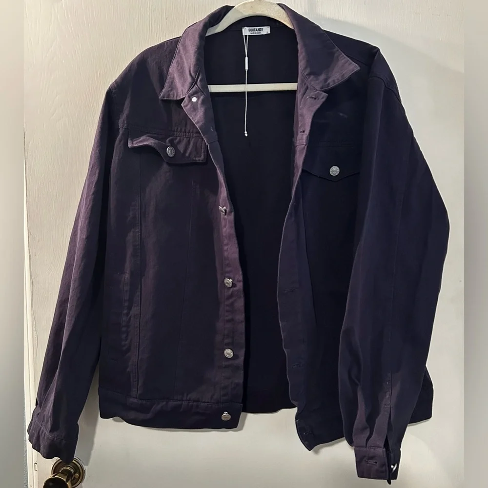 Men’s Coofandy  Navy Blue jacket Size L